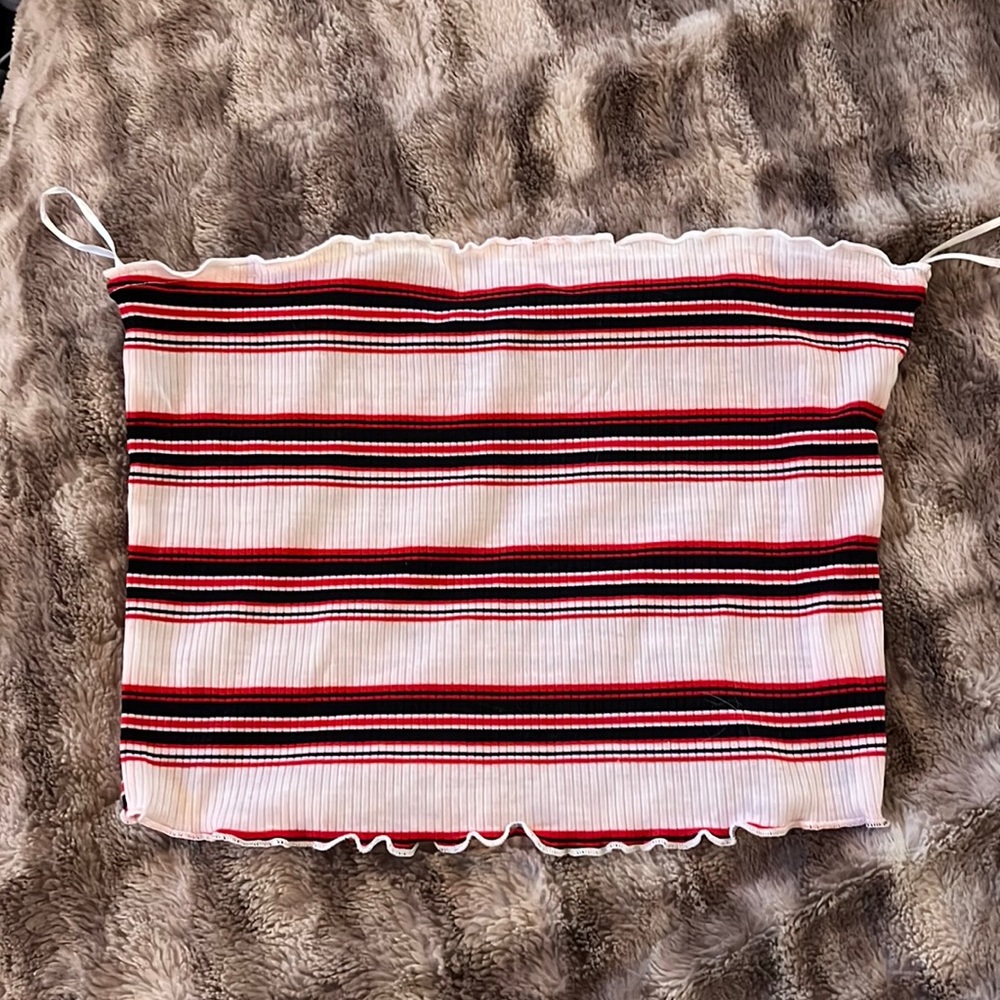 striped tube top